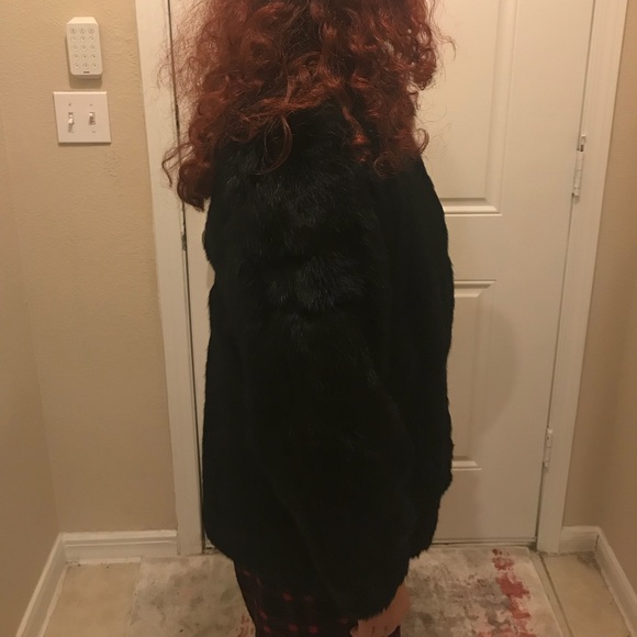 🎉HP🎉 Flawless Rabbit Fur Coat - Picture 4 of 6